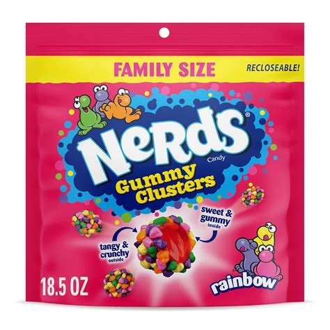 18 5 Oz Nerds Gummy Clusters Candy Family Size Bag Rainbow Only 4 75 18 5 Oz Nerds Gummy Clusters Candy Family Size Bag Rainbow Only 4 75