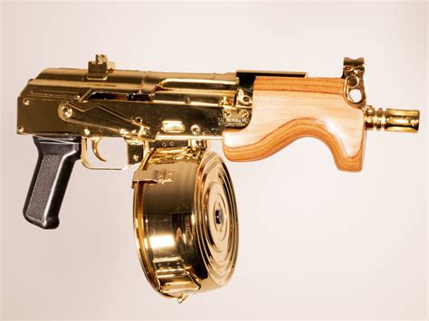24K Gold Plated Micro Draco Ak47 7 62X39mm W 75Rd Drum Mag Guntickets 200 Spot Gunbros 24K Gold Plated Micro Draco Ak47 7 62X39mm W 75Rd Drum Mag Guntickets 200 Spot Gunbros