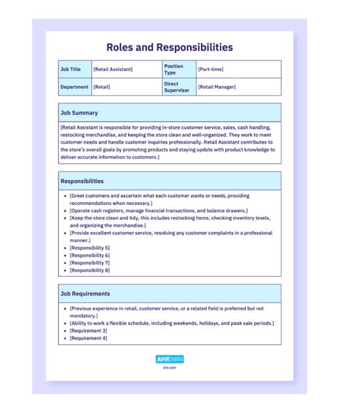 3 Free Roles And Responsibilities Templates Word Excel Aihr 3 Free Roles And Responsibilities Templates Word Excel Aihr