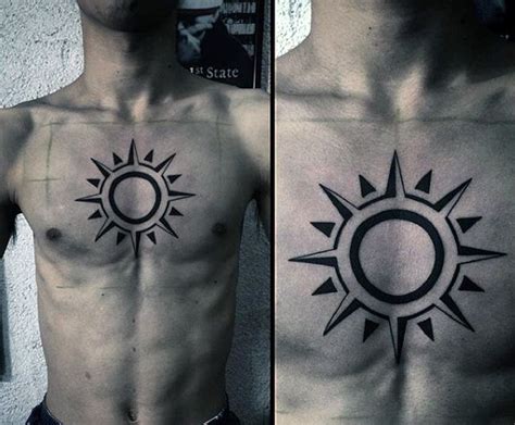 63 Super Sun Tattoo Designs For Men
