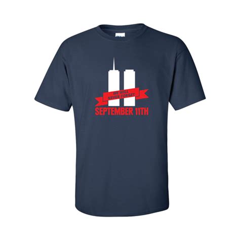 9 11 Banner Design Firefighter Memorial T Shirt