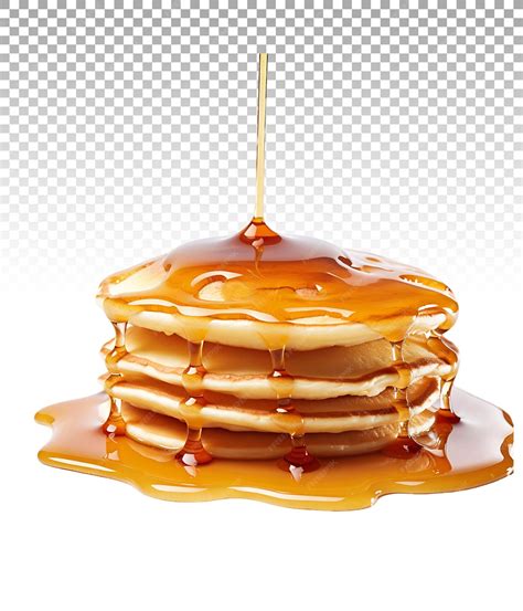 Ai Generated Pancake Syrup Transparency On A Clear Background Seamless