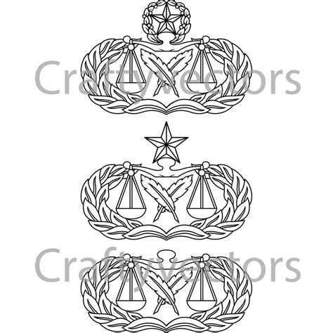 Air Force Paralegal Badge Vector File Crafty Vectors Air Force Paralegal Badge Vector File Crafty Vectors