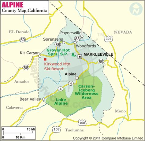 Alpine County Map California Us County Maps Alpine County Map California Us County Maps