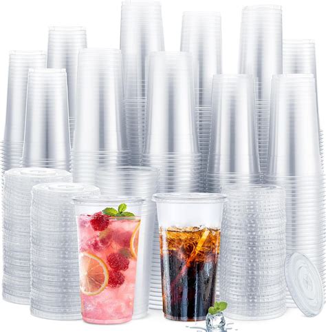 Amazon Com Bluetable 32 Oz Cups Clear Plastic Disposable Cups Bulk