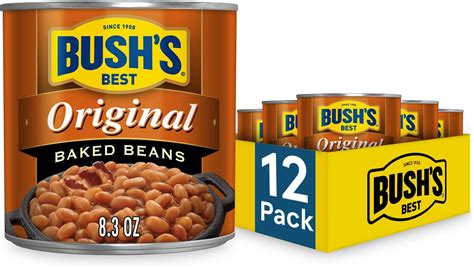 Amazon Com Bush S Best 16 Oz Canned Original Baked Beans Source Of Plant Based Protein And Fiber Low Fat Gluten Free Pack Of 12 Grocery Gourmet Food Amazon Com Bush S Best 16 Oz Canned Original Baked Beans Source Of Plant Based Protein And Fiber Low Fat Gluten Free Pack Of 12 Grocery Gourmet Food