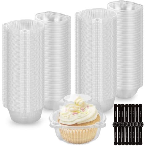 Amazon Com Gbachoose 200Pcs Individual Cupcake Containers Single