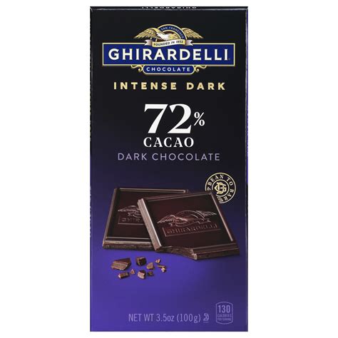 Amazon.com : Ghirardelli Intense Dark 72% Cacao Chocolate Bars, 3.5 Oz Bar  (Pack Of 12) – Premium Dark Chocolate With Mocha & Berry Notes : Everything  Else