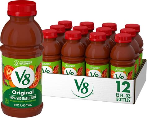 Amazon.com : V8 Original 100% Vegetable Juice, Vegetable Blend With ... Amazon.com : V8 Original 100% Vegetable Juice, Vegetable Blend With ...