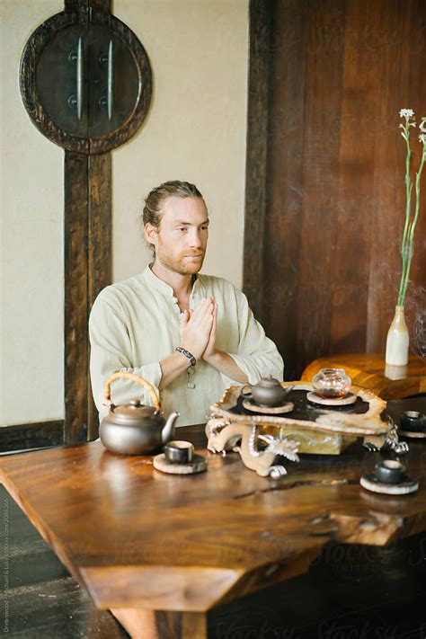 Amp Quot Man With Hands Together Conducting Tea Ceremony Amp Quot By Stocksy Amp Quot Man With Hands Together Conducting Tea Ceremony Amp Quot By Stocksy