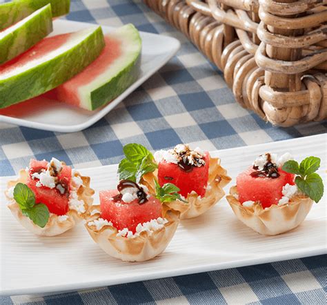 Athens Foods Watermelon Amp Feta Phyllo Cups Athens Foods Watermelon Amp Feta Phyllo Cups