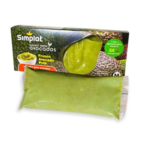 Avocado Pulp Frozen Simplot Food Usa Avocado Pulp Frozen Simplot Food Usa