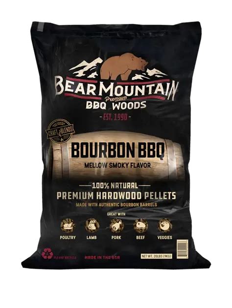 Bear Mountain Premium Pellets Bourbon 20Lbs Chilliwack Bbq Supply