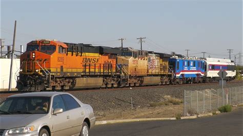 Bnsf 8289 Amp Up 5570 Fra Inspection Train North 14Th Ave Railroad