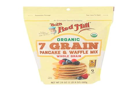 Bob Amp 39 S Red Mill Organic Vtf5 7 Grain Pancake Amp Waffle Mix 24 Oz Two
