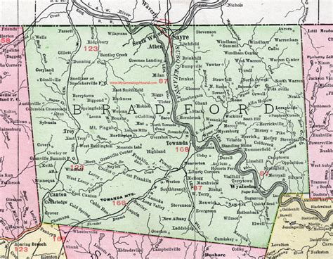 Bradford County Pennsylvania 1911 Map By Rand Mcnally Towanda Sayre Pa Bradford County Pennsylvania 1911 Map By Rand Mcnally Towanda Sayre Pa