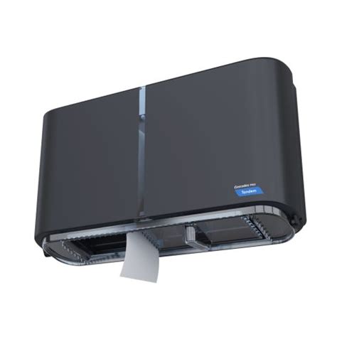 C380 Cascades Tandem Double Jumbo Toilet Tissue Dispenser Dark Gray C380 Cascades Tandem Double Jumbo Toilet Tissue Dispenser Dark Gray