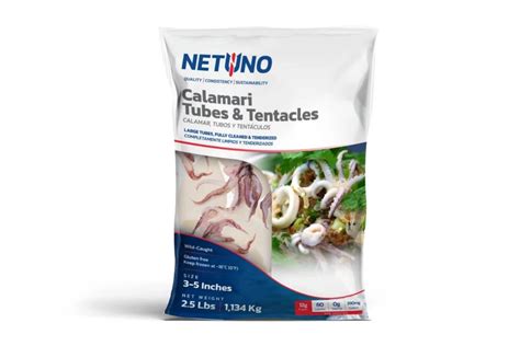 Calamari Tubes Tentacles Netuno Usa Seafood Wholesale