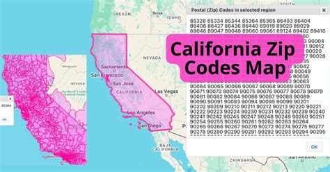 California Zip Codes Map Gallery