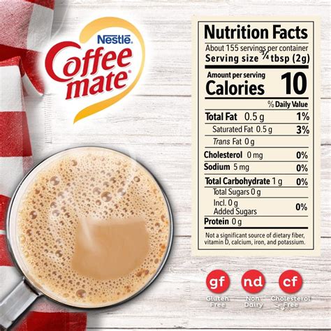 Calories Creamer Packet