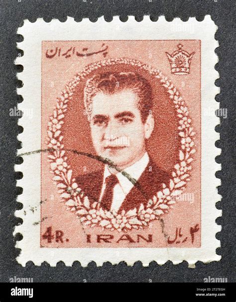Cancelled Postage Stamp Printed By Iran That Shows Portrait Of Cancelled Postage Stamp Printed By Iran That Shows Portrait Of