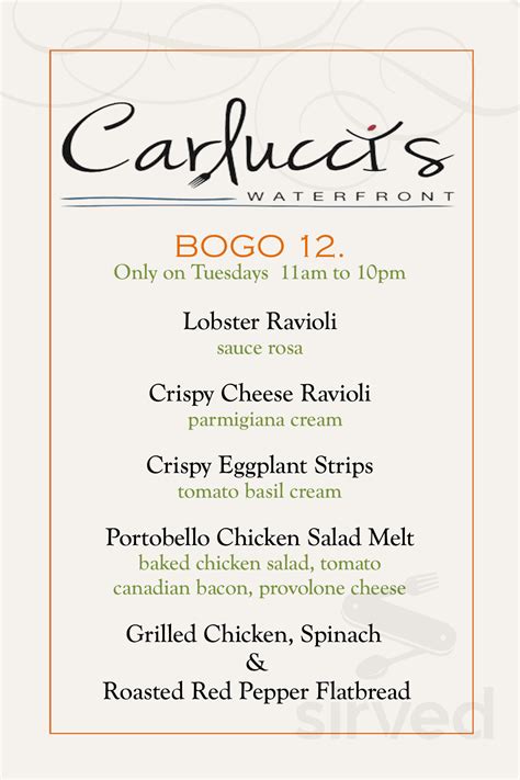 Carlucci Amp 39 S Italian Grill Menus In Princeton Junction New Jersey Carlucci Amp 39 S Italian Grill Menus In Princeton Junction New Jersey