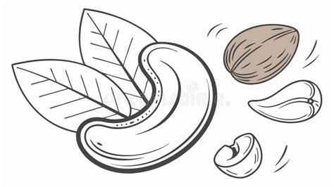 Cashew Nuts Healthy Snack Illustration Vector Design Generative Ai Cashew Nuts Healthy Snack Illustration Vector Design Generative Ai