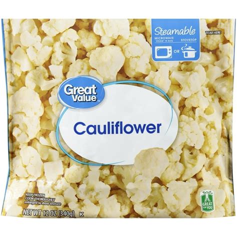 Cauliflower Calories Water Butlers Great Value Cauliflower 12 Oz Cauliflower Calories Water Butlers Great Value Cauliflower 12 Oz