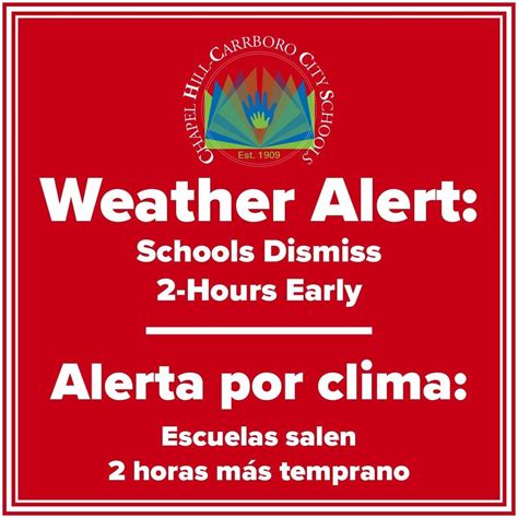 Chapel Hill Carrboro Schools Due To The Forecast Of Snow Sleet And