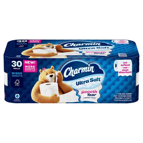 Charmin Ultra Soft Bathroom Tissue Ultra Soft 30 Mega Rolls