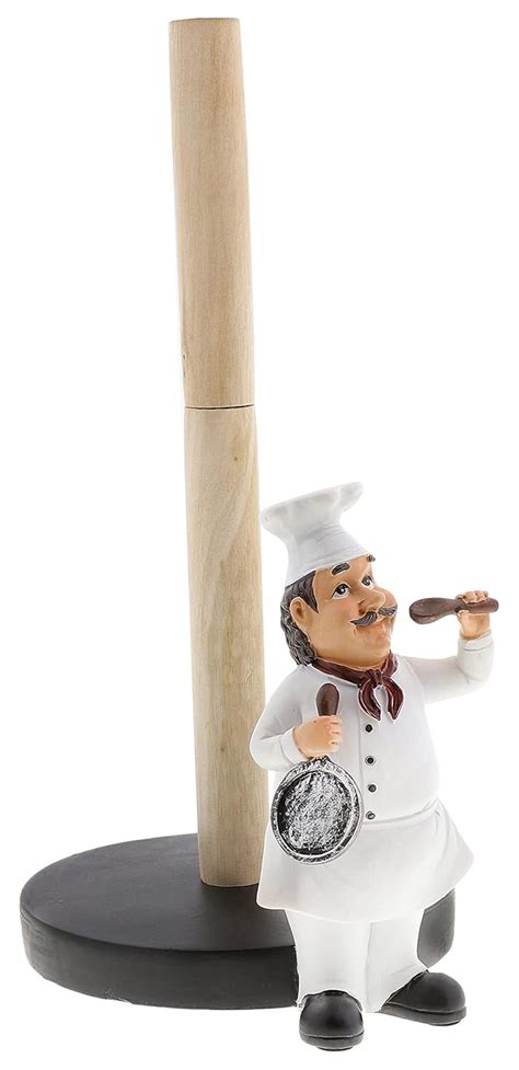 Chef Paper Towel Holder Fat Chef Figurine Chef Paper Towel Holder Fat Chef Figurine
