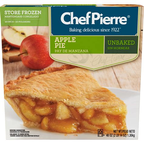 Chef Pierre Hi Pie Unbaked 10 Apple Pie 49 Ounce Size 6 Per Case Chef Pierre Hi Pie Unbaked 10 Apple Pie 49 Ounce Size 6 Per Case