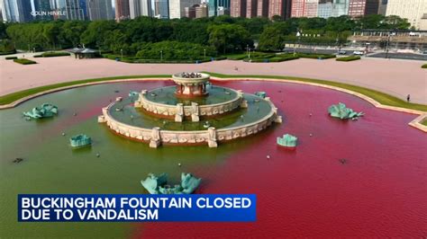 Chicago Buckingham Fountain Vandalism