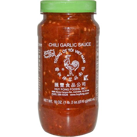 Chili Garlic Sauce Chili Huy Fong C Pacific Foods