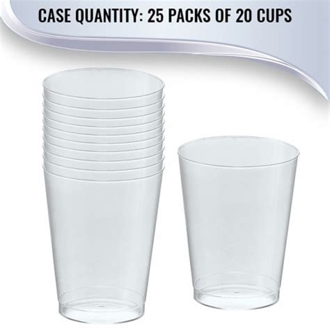 Clear Round Plastic Cups 10 Ounce 500 Cups 500 Cups Kroger
