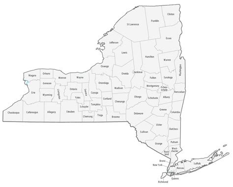 County Map Project New York