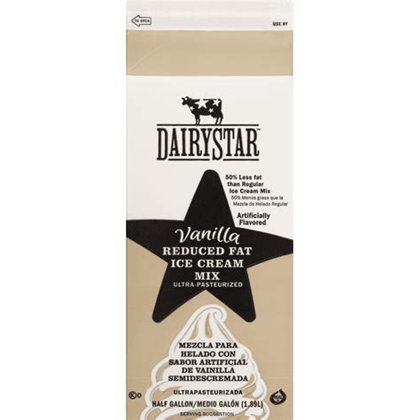 Dairy Star Reduced Fat Ice Cream Mix Vanilla Dairy Star 40900400371
