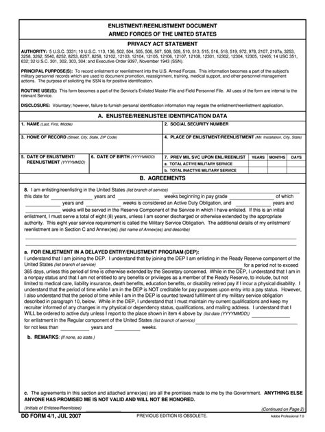 Dd Form 4 Fill Online Printable Fillable Blank Pdffiller Dd Form 4 Fill Online Printable Fillable Blank Pdffiller