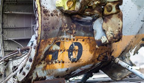 Detail Of The Mi 24 Helicopter Remains Of A Destroyed Russian Air Detail Of The Mi 24 Helicopter Remains Of A Destroyed Russian Air