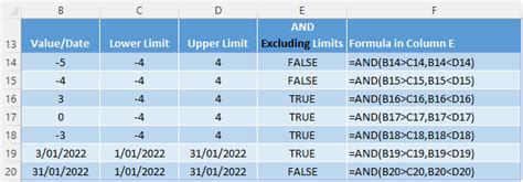 Excel Between Function Excel Between Function