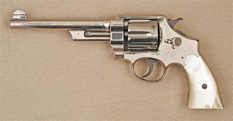 Excellent Smith Amp Wesson First Model 44 Hand Ejector Triple Lock Double Excellent Smith Amp Wesson First Model 44 Hand Ejector Triple Lock Double