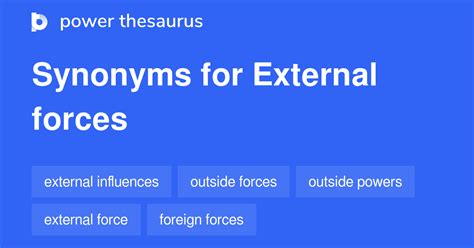 External Forces Synonyms 255 Similar Words Amp Phrases External Forces Synonyms 255 Similar Words Amp Phrases