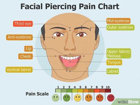 Face Piercing Pain Chart Minimalist Chart Design Face Piercing Pain Chart Minimalist Chart Design
