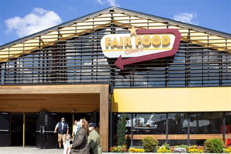Fair Food Court Building At Washington State Fair Sign Entrance