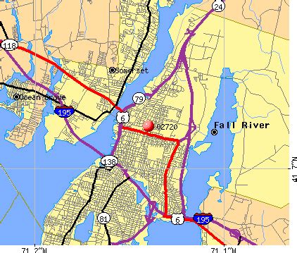 Fall River Ma Zip Code Map Premium Marketmaps