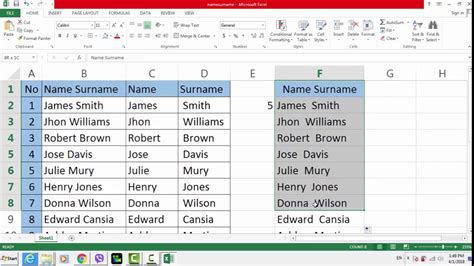 Fast Way To Separate First Name And Surname In Excel Sheet Youtube Fast Way To Separate First Name And Surname In Excel Sheet Youtube