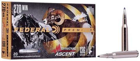 Federal Premium Terminal Ascent 270 Win Rifle Ammo High Plains Cattle Federal Premium Terminal Ascent 270 Win Rifle Ammo High Plains Cattle