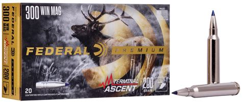 Federal Premium Terminal Ascent 300 Winchester Mag Ammo 200 Grain Federal Premium Terminal Ascent 300 Winchester Mag Ammo 200 Grain