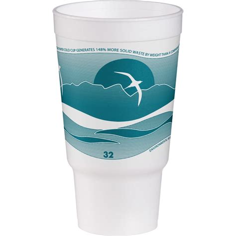 Foam Cups Horizon Foam Cup 32 Oz White With Teal Print Styrofoam Cups Foam Cups Horizon Foam Cup 32 Oz White With Teal Print Styrofoam Cups