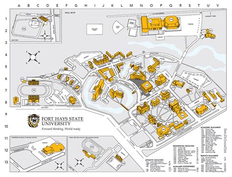 Fort Hays State University Campus Map Fort Hays State University Campus Map